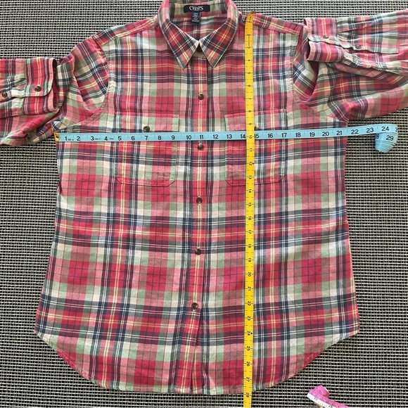Chaps 100% Brushed Cotton Shirt - Picture 3 of 9